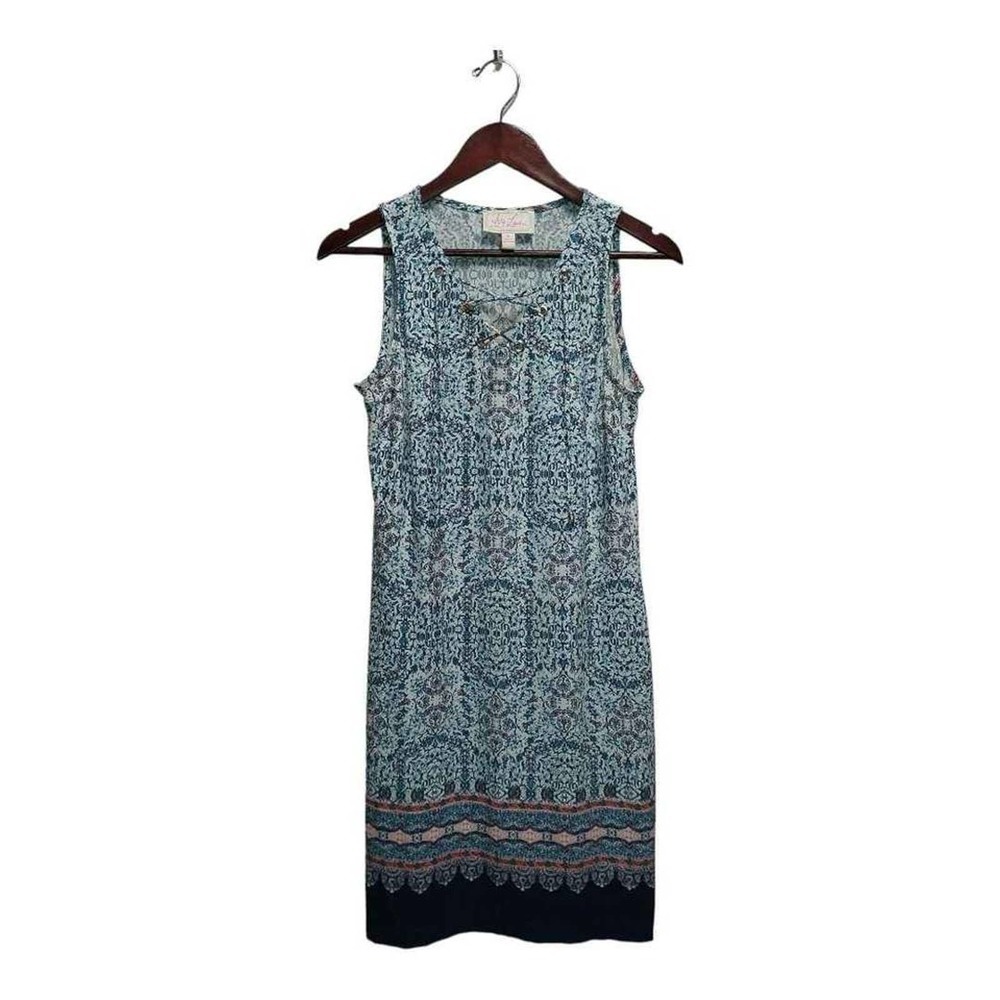 Stretchy blue sleeveless dress by Ivy Lane. Size Small